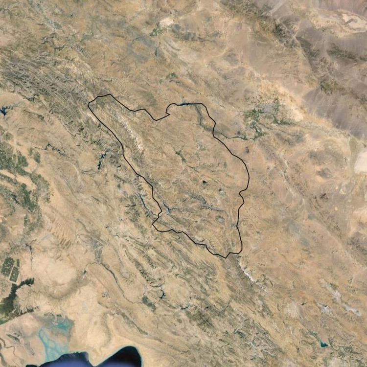 تصویر ماهواره ای استان چهارمحال و بختیاری به صورت تایل