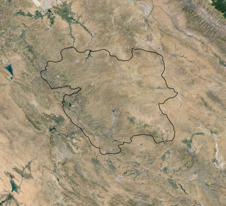 تصویر ماهواره ای استان کردستان به صورت تایل